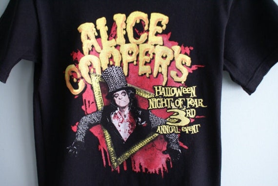 Official Alice Cooper Tour T-shirt, Rare Alice Co… - image 3