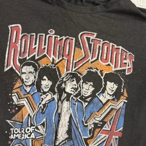 ZARA The Rolling Stones Band Print Crop Top shirt | | Vintage Band T-shirt | Stones Ladies Crop top