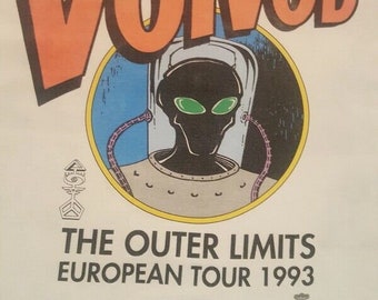 1993 VOIVOD The Outer limits European Tour Vintage T-shirt
