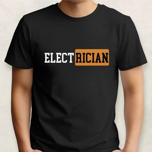 Electrician (Hub), Electrician Shirt, Journeyman, Husband Gift, Dad Gift, Funny Shirt, Electrician Job, Work Shirt, Funny Work Shirt