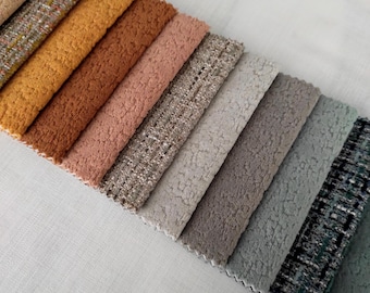 Tecido Bouclé Impermeável de Nova Geração | Tecido de Estofamento Grosso, Pesado, Durável e Elegante para Sofás, Cadeiras, Almofadas e Muito Mais