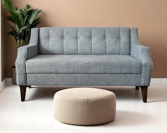 Cozy 2-Seater Sofa – Soft Boucle Fabric, Minimalist Design, Scandinavian Living Room Furniture