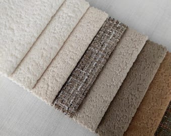 New Generation Waterproof Bouclé Fabric | Thick, Heavy, Durable, and Stylish Upholstery Fabric for Sofas, Chairs, Cushions, and More