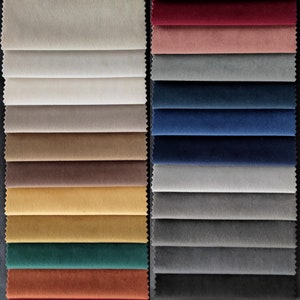 Luxury Velvet Upholstery Fabric by the Yard. Premium quality, durable, and soft. Perfect for furniture. Add elegance to your space!