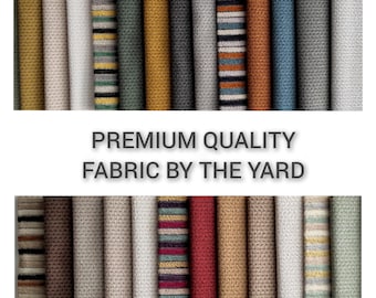 Premium, thick, soft upholstery fabric with a durable pattern and polar fleece backing. Ideal for sofas, chairs, cushions, and pillows.