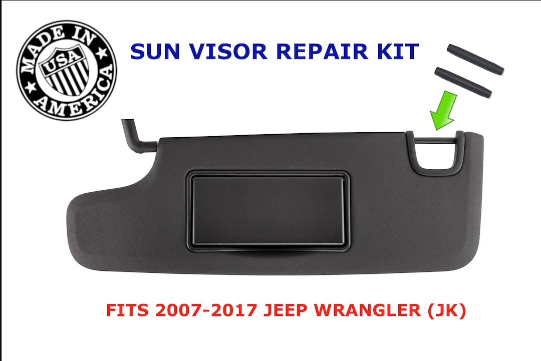 Sun Visor Repair Kit Jeep Wrangler JK JKU 20072017 Left & Right Etsy