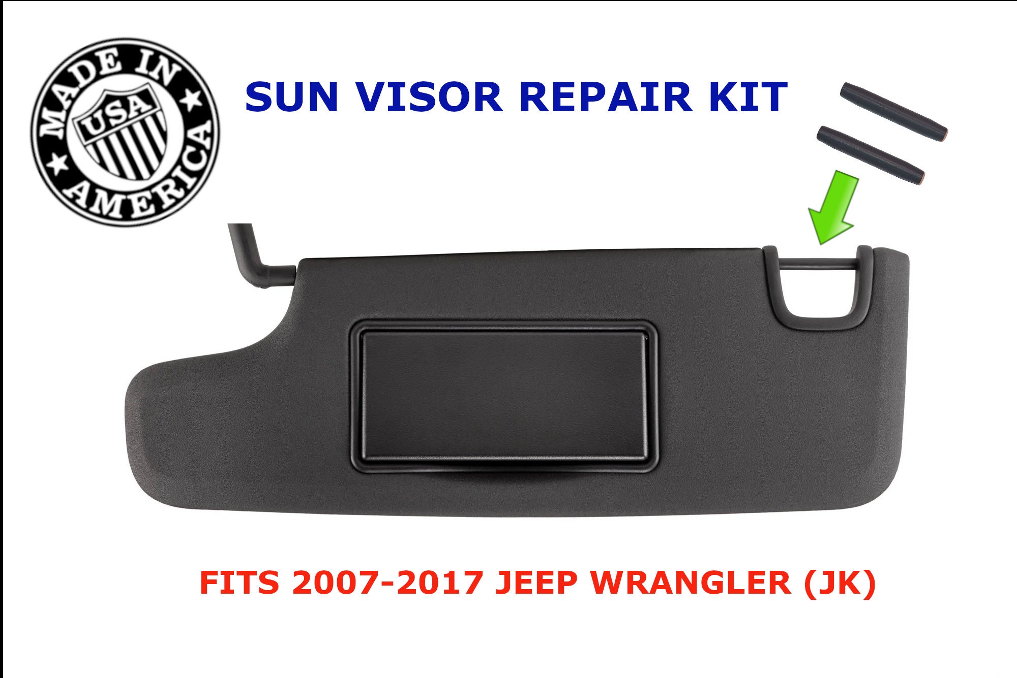 Sun Visor Repair Kit Jeep Wrangler JK 2007-2017 