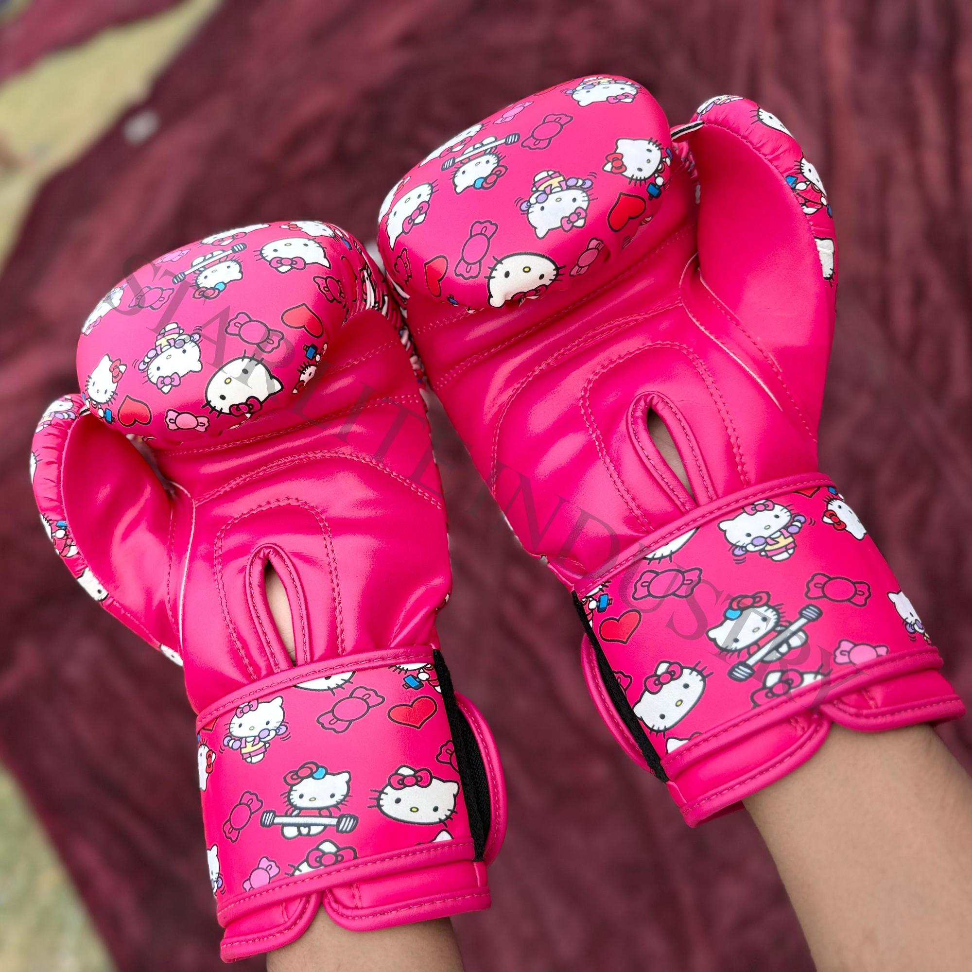 Hello Kitty Boxing Gloves, Pink Fitness, MMA, Kickboxing - Etsy