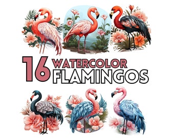 Flamingo Clipart Pink Flamingo Clip Art Bird Clipart Watercolor Bird Flamingo Watercolor Png Cute Sublimation Design Invitation  T Shirt