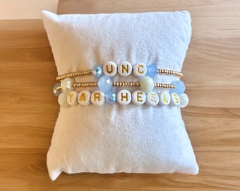 UNC Tarheels Bracelet Stack