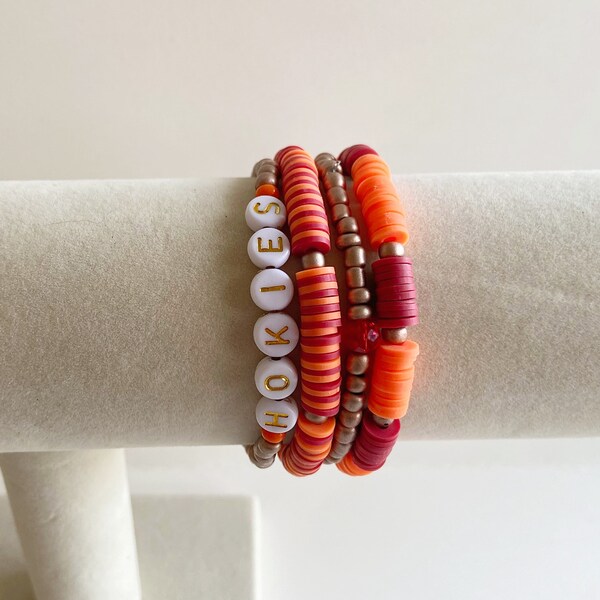 Virginia Tech Hokies Bracelet Stack