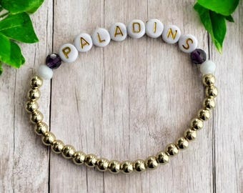 Furman Paladins 14k Gold-Filled Beaded Bracelet