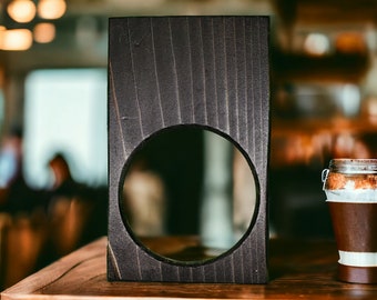 Coffee/Drink Holder for Church Chair - Stained Black