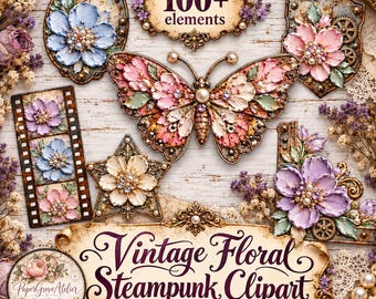 Druckbares Grunge-Industrie-Ephemera-Set für Junk Journals & Scrapbooking