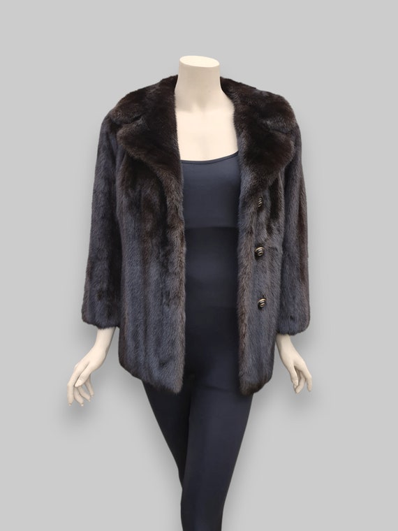 Vintage I.Magnin Ranch Mink Fur Jacket - Small/Me… - image 2