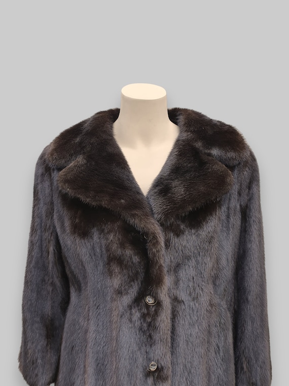 Vintage I.Magnin Ranch Mink Fur Jacket - Small/Me… - image 7
