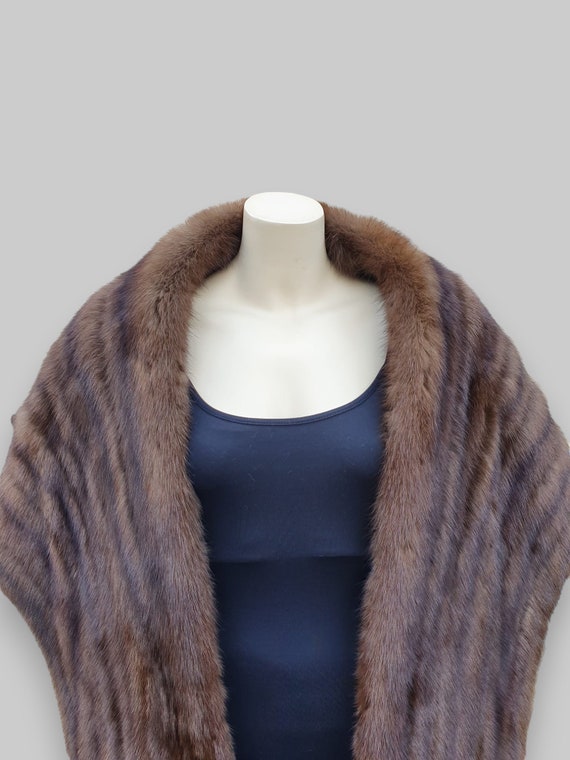 Large Sable Stole w/ Tails -One Size - image 5