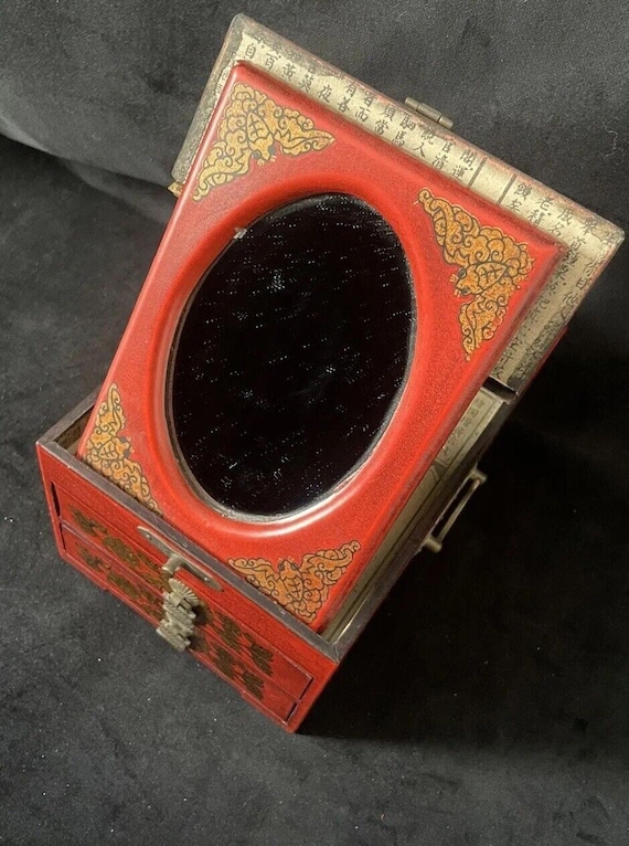 red dresser with mirror Elizabeth's Tradition Dresser with Mirror