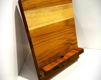 Handmade Wooden iPad Stand - iPad Dock & Charging Station