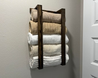 Rustic Towel Rack, Rustic Towel Holder