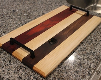 Handmade Walnut Charcuterie Board: Rustic Wood Serving Tray