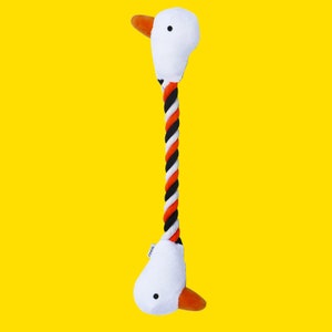 Duck Squeaky Rope Dog Toy