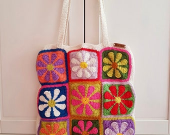 Handmade Bag, Knitting Bag, Crossbody Bag, Summer Bag, Hand Knitted Bag, Beach Bag, Crochet Bag, Tote Bag, Shoulder Bag