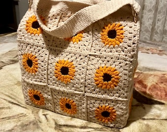 Handmade Bag, Knitting Bag, Crossbody Bag, Summer Bag, Hand Knitted Bag, Beach Bag, Crochet Bag, Tote Bag, Shoulder Bag