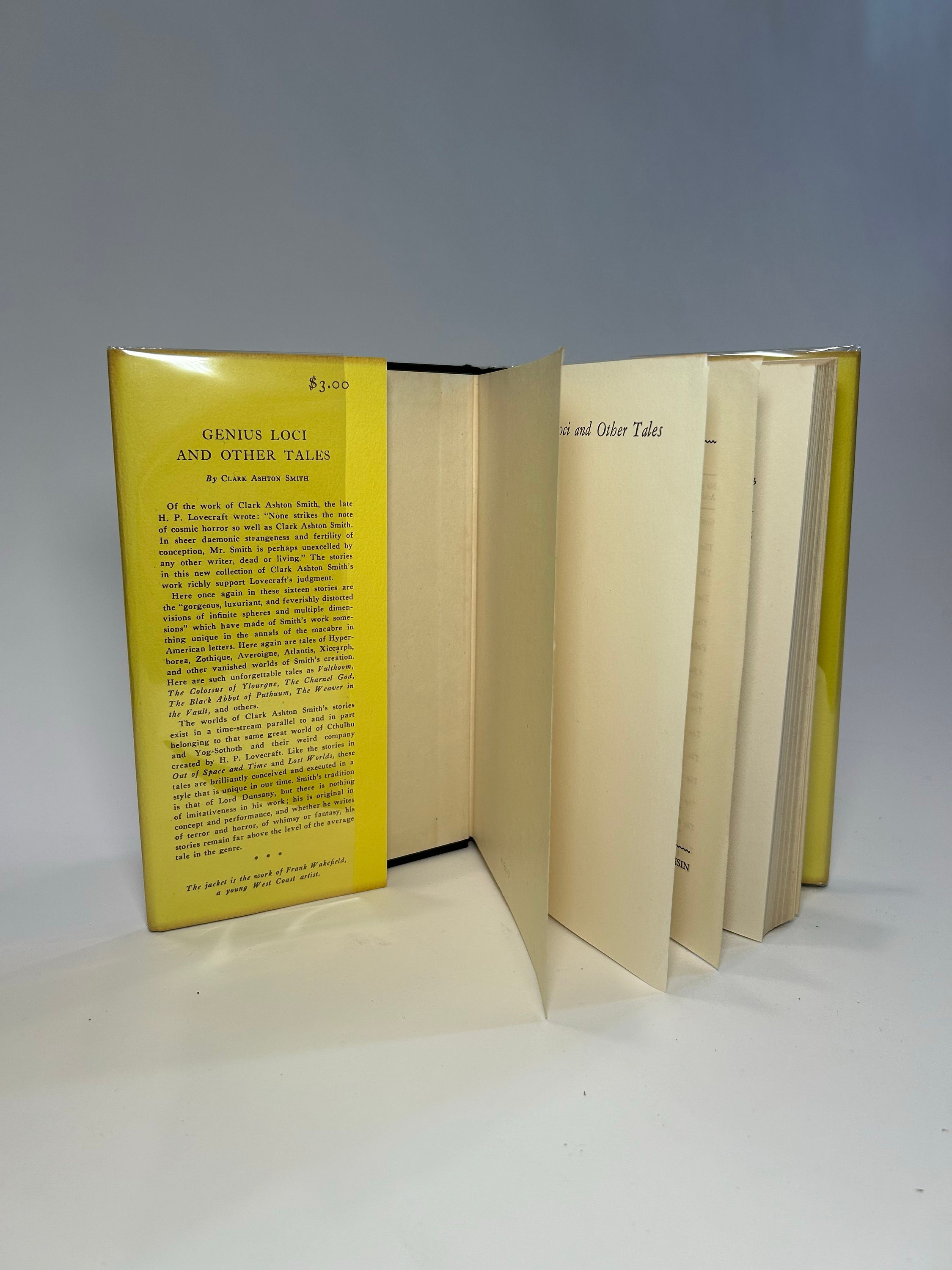 First Edition Rare Genius Loci and Other Tales by Clark