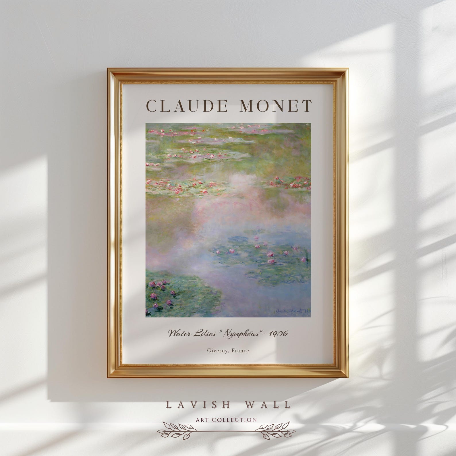 Monet Waterlilies Claude Monet Print Water Lily Art Monet Poster