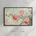 Rose Oil Painting Frame TV Art Summer, Red Roses Floral Oil Painting ...