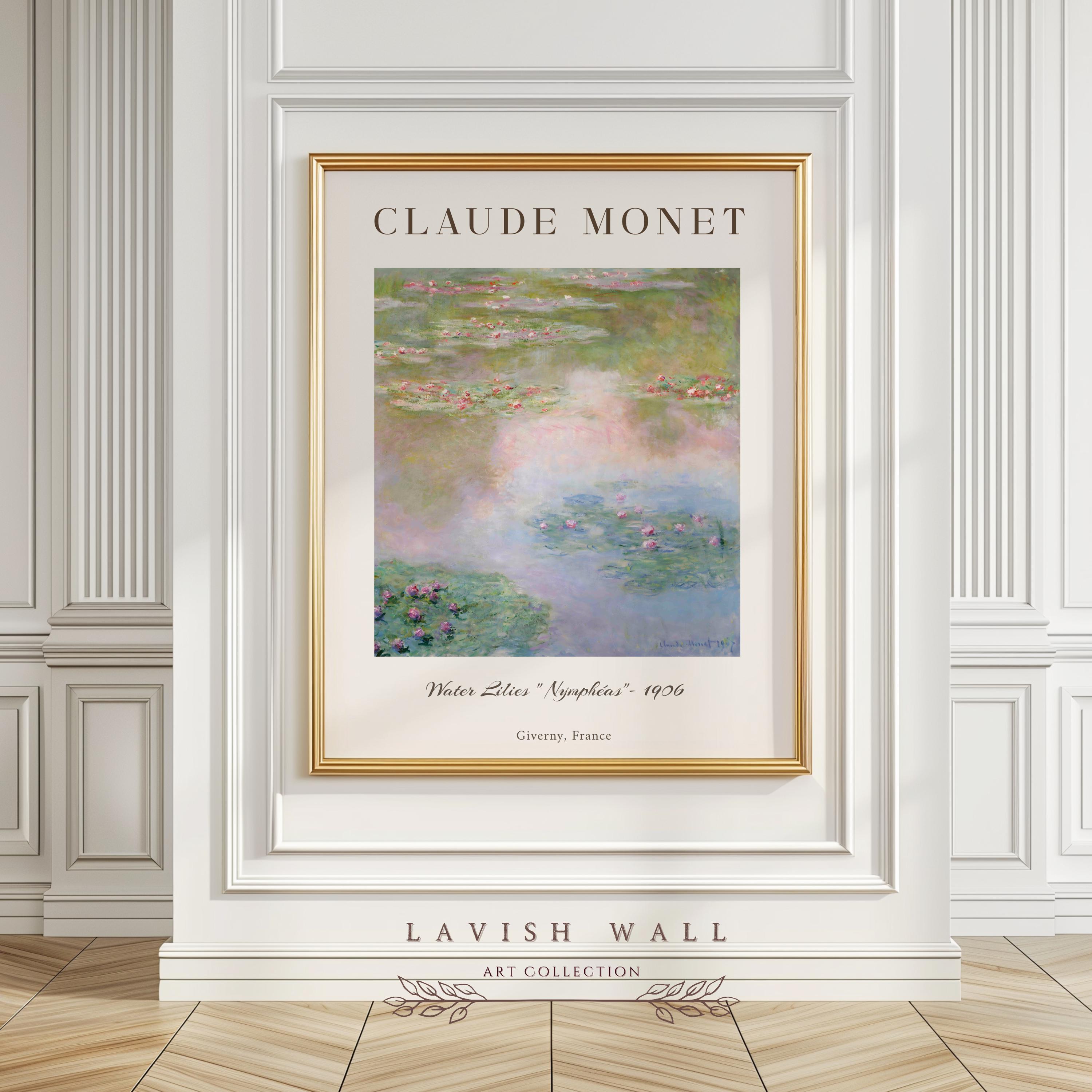 Monet Waterlilies Claude Monet Print Water Lily Art Monet Poster