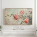 Rose Oil Painting Frame TV Art Summer, Red Roses Floral Oil Painting ...