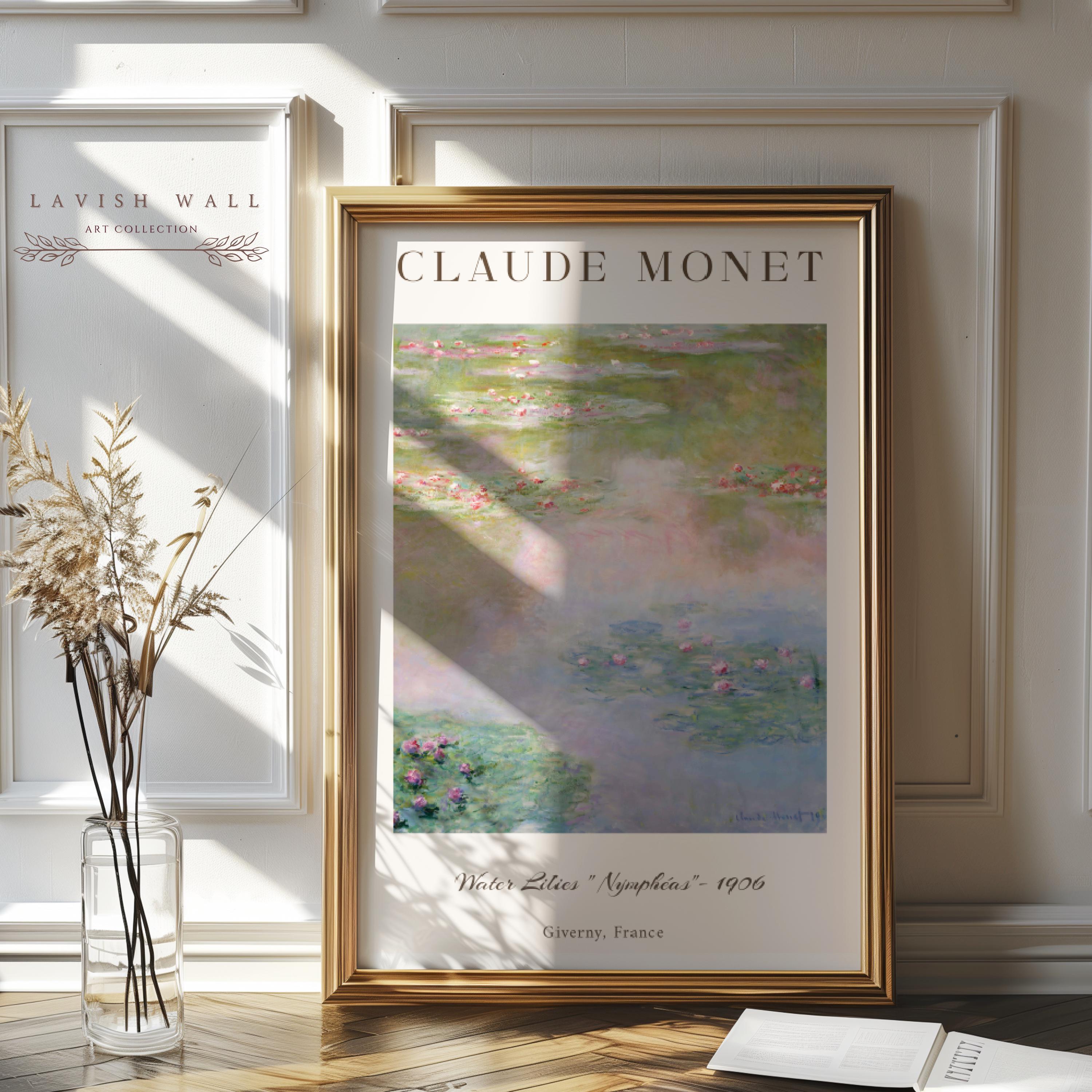 Monet Waterlilies Claude Monet Print Water Lily Art Monet Poster