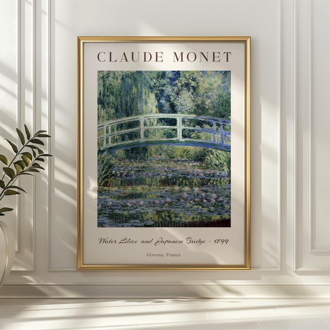 Claude Monet Print Monet Poster Waterlily Claude Monet Waterlily Monet ...