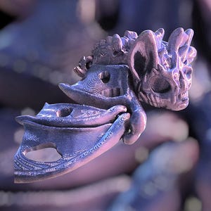 Customizable Cinderwing Articulated Hollow Bat, Spooky Halloween Decor, Unique Seasonal Prop for Halloween Gift