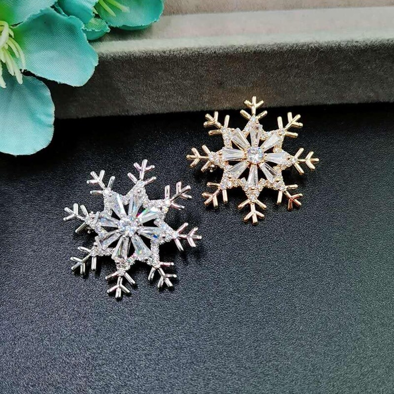 Snowflake Brooch Pin - Etsy
