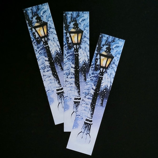 Narnia Winter Lamppost Paper Bookmark