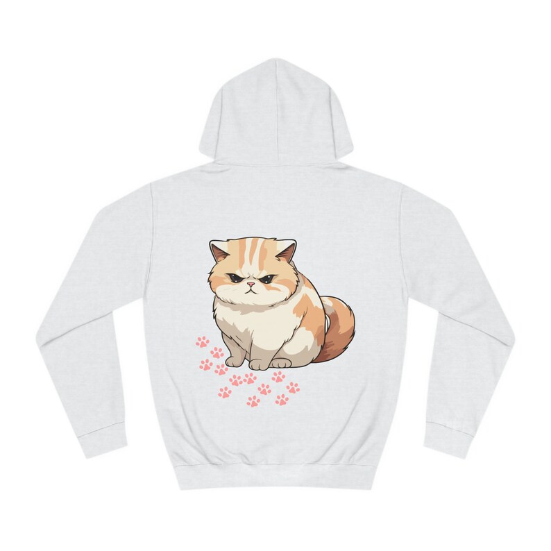 Unisex College Hoodie, Fat Cat Hoodie, Cute Gift for Cat Lovers, Cat Lovers Hoodie, Hoodie With