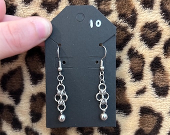 Dainty chainmail earrings