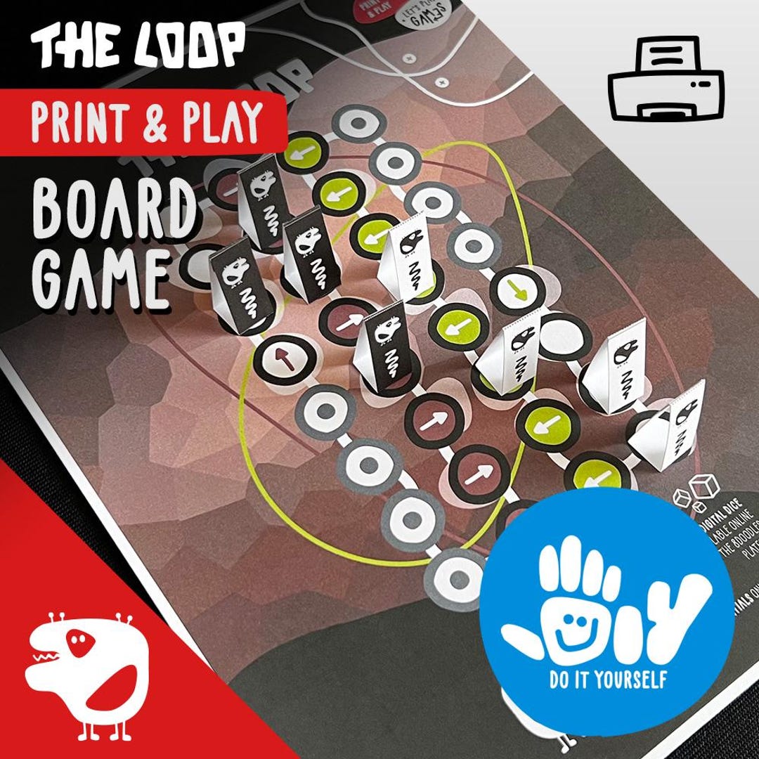 THE LOOP Diy Printable Homeschooling Board Game Print and Play Fun ...
