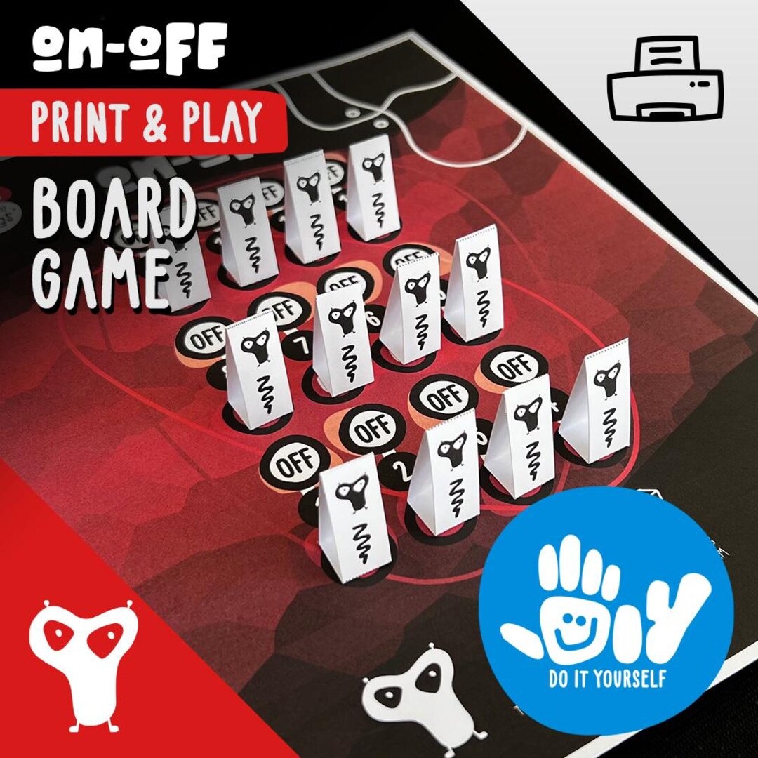 ON-OFF Diy Printable Homeschooling Board Game Print and Play Fun ...
