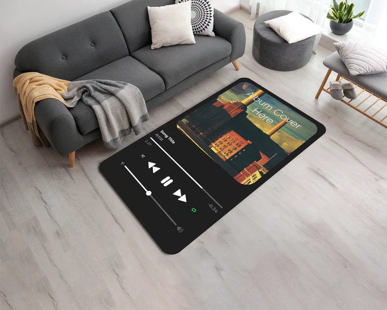 Personalized Spotify Rugs, Spotify Song Rug, Custom Rugs, Personalized