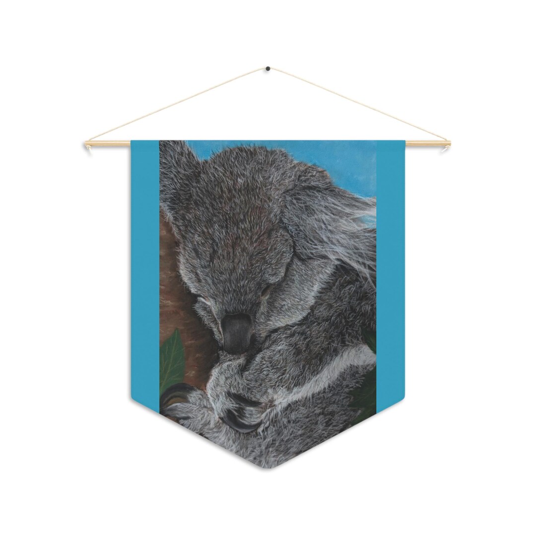 Koala Pennant Flag | Koala Bear Wall Decor | Nursery Wall Art | Kids ...