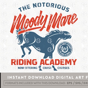 Moody Mare GHD42, svg, dfx, png, eps, vector, paard, merrie, transparante achtergrond, laser, ets, sticker, grappig, hoge kwaliteit, manege