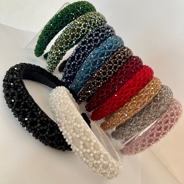 Strass Haarreifen Stirnband Haarschmuck Perlen Hochzeit