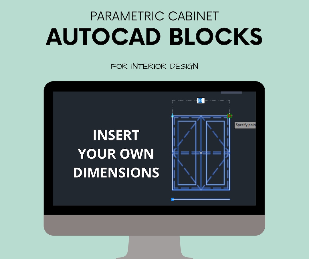 Autocad Blocks Parametric Etsy
