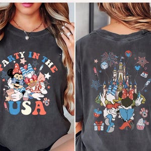 Retro Mickey America Shirt, Comfort Colors, USA American Flag Shirt, Independence Day Shirt, Disney 4th of July Fourth of July Tee