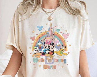 Comfort Colors® Walt Disneyworld Shirt, Mickey And Friends Shirt, Disney World Shirt, Vintage Disneywolrd Shirt, Disneyland T Shirt