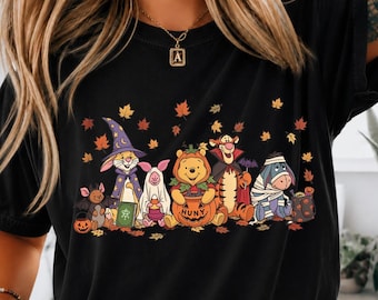 Comfort Colors Disney Winnie The Pooh Halloween Shirt, Disney Boo Shirt, Halloween Trip Shirt, Disney Family Halloween Shirt, Spooky Shirt